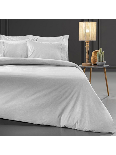Guy Laroche Σεντόνι Διπλό με Λάστιχο 140x200+32 Color Plus Smoke