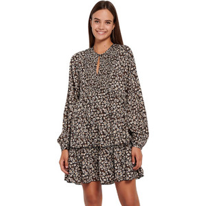 Funky Buddha Mini Καθημερινό Φόρεμα Πολύχρωμο FBL008-123-13