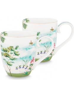 PIP STUDIO ΣΕΤ/2 ΠΟΡΣΕΛΑΝΙΝΗ ΚΟΥΠΑ JOLIE HERON 450ml