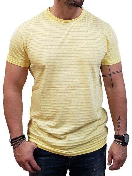 Marcus- 28-200385(3001) - Milo O - Lt. Yellow - Slim Fit - ΜΠΛΟΥΖΑ - yellow