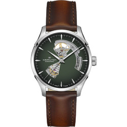 Hamilton Jazzmaster Ανδρικό Ρολόι Αυτόματο με Καφέ Δερμάτινο Λουράκι H32675560