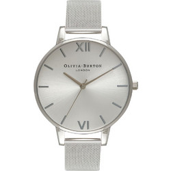 Olivia Burton Sunray Γυναικείο Ρολόι με Ασημί Μεταλλικό Μπρασελέ OB16BD104