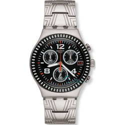 Swatch Offset Stainless Steel Chronograph YCS576G