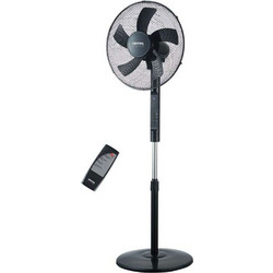 Crystal Home Air Comfort Control 40 Black 17925 Ανεμιστήρας Δαπέδου Ορθοστάτης 55W με Tηλεχειριστήριο