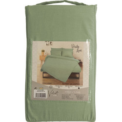 Kipper Σεντόνι Διπλό με Λάστιχο 160x200+32cm Rainbow Olive