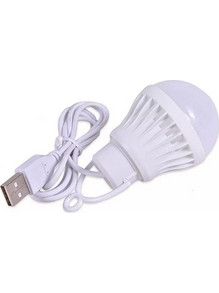 Λάμπα 3W με Καλώδιο USB 1m LED σε Λευκό Χρώμα - OEM