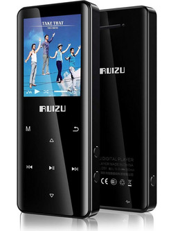 Ruizu D51 MP4 Player 8GB με Οθόνη 1.8" με Bluetooth & Ραδιόφωνο Μαύρο