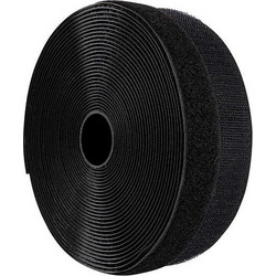Velcro ταινία αυτοκόλλητη μαύρη,16mm, 25μέτρα