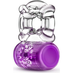 Blush Play with Me Pleaser Ring Ελαστικό Δαχτυλίδι Πέους με Δόνηση 1.9cm Μωβ