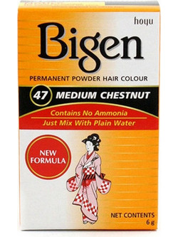 Bigen 47 Chestnut Μόνιμη Βαφή Μαλλιών Χωρίς Αμμωνία 6gr