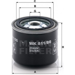 Mann Filter WK 811/86 Φίλτρο Καυσίμου