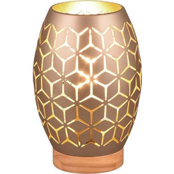 Επιτραπέζιο Φωτιστικό Bidar R51571065 E27 21x15cm Coffee RL Lighting