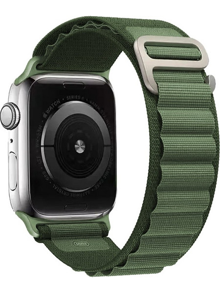 Sonique Alpine Loop Λουράκι Υφασμάτινο Khaki (Apple Watch 42 / 44 / 45 / 49mm)