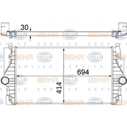 Hella Ψυγείο Αέρα Υπερπλήρωσης - 8ML 376 756-141