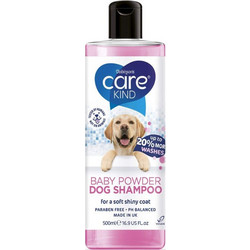 Dobinson's Care Kind Dog Shampoo Baby Powder Σαμπουάν Για Σκύλους Για Απαλό & Αστραφτερό Τρίχωμα 500ml