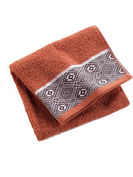 Πετσέτα ζακάρ Esteban teraccotta έξτρα απορροφητική 100% cotton 450gsm διαστάσεων 50x90cm