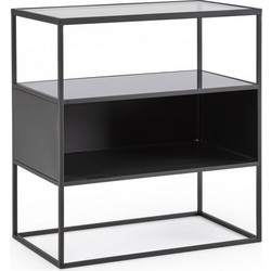 Bizzotto Hydra Βιβλιοθήκη 50x30x54cm Μαύρη