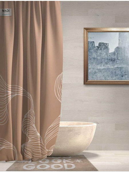Κουρτίνα μπάνιου υφασμάτινη (180x240) Abstract Madi