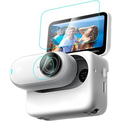 PULUZ PU870T 2 in 1 Tempered Glass Οθόνης και Φακού για Insta360 GO 3 - Transparent