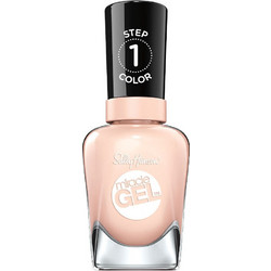Sally Hansen Miracle Gel Step1 187 Sheer Happiness Gloss Βερνίκι Νυχιών Μακράς Διαρκείας Quick Dry 14.7ml