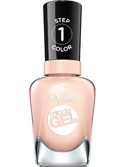 Sally Hansen Miracle Gel Step1 187 Sheer Happiness Gloss Βερνίκι Νυχιών Μακράς Διαρκείας Quick Dry 14.7ml