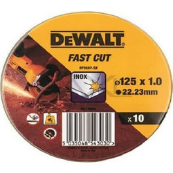 Dewalt Δίσκος Κοπής Inox Φ125 x 1,0mm - DT3507-QZ