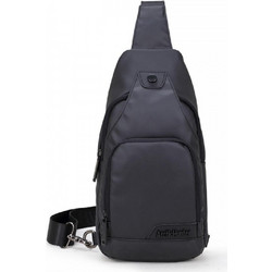 Arctic Hunter Crossbody Ανδρική Τσάντα Στήθους Μαύρη XB13005-BK