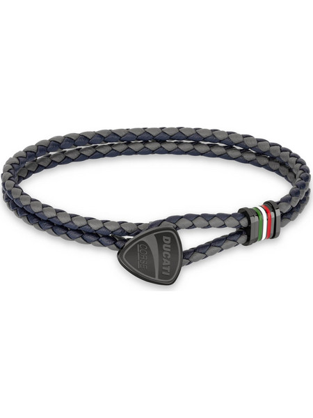 Ducati Scudetto Ανδρικό Βραχιόλι από Δέρμα & Ατσάλι DTAGB2137507