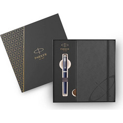 Πένα Parker Ι.Μ. Chrome Core Blue CT με σημειωματάριο (1159.4101.03)