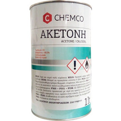 Chemco Acetone Καθαρή Ακετόνη 1000 ml