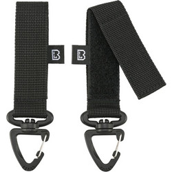 Belt And Molle Loop Carabiner Brandit 2τμχ Μαύρο