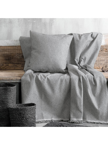 Rythmos Ριχτάρι Τριθέσιου Καναπέ 180x280 Luna Dark Grey