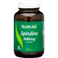 Health Aid Spirulina Pure 500mg 60 Ταμπλέτες