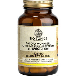Bio Tonics Bacopa Monnieri 526mg 60 Κάψουλες