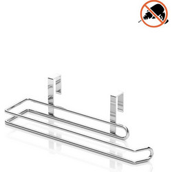 TEKNO-TEL Κρεμάστρα Ντουλαπιού Κουζίνας 27x7x9cm Πολυχρηστική Επιχρωμιωμένο Ατσάλι