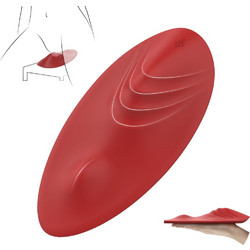 Erotic Pad Stimulator 9 Vibration Modes Silicone USB Red
