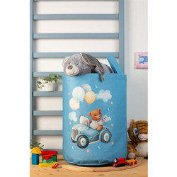 Παιδικό καλάθι αποθήκευσης Dimcol Cute Driver 58 50x30x45cm Μπλε Υφασμάτινο