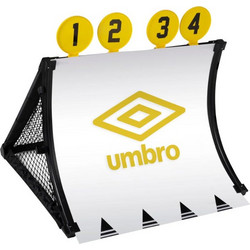Umbro Σετ Τέρμα Ποδοσφαίρου Προπόνησης με στόχους 4 σε 1 με μπάλα και τρόμπα, 75x78x58 cm - Umbro