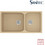 Sanitec Classic 307 Επικαθήμενος Νεροχύτης Γρανίτη Αντιστρεφόμενος Ματ Granite Cappuccino 92x51cm