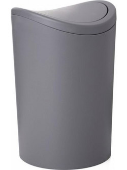 Dimitracas Χαρτοδοχείο TATAY Swing Bin Πλαστικό Γκρι 6lt Φ19x28cm 06725.002