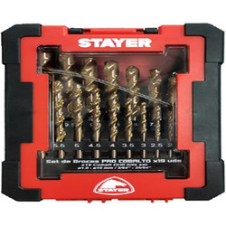Σετ 19 Τρυπάνια Κοβαλτίου PRO HSS-Co Stayer
