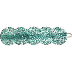 SIENA Circles shaped Handcrafted glitter acetate hair clip (104300255 VM) Πράσινο Κορίτσι Collection SU24