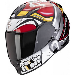 Scorpion Exo 491 Pirate White Red Grey Κράνος Μηχανής Full Face