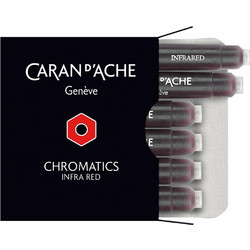 Ανταλλακτική Αμπούλα Μελάνι Caran D'Ache Chromatics Κόκκινο Κουτί 6 Τεμαχίων