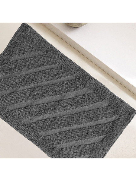 Πατάκι Μπάνιου Task Dark Grey Melinen 40X60 100% Βαμβάκι