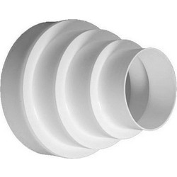 ΣΥΣΤΟΛΗ ΚΑΠΝΟΔΟΧΟΥ ΠΛΑΣΤΙΚΗ 150mm ΛΕΥΚΗ EUROPLAST VA80