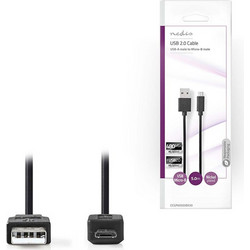 NEDIS CCGP60500BK50 Καλώδιο USB High-Speed A αρσ. - micro B USB αρσ. 5.00m