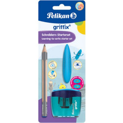 Pelikan Set Griffix Μολύβι,Γόμα,Ξύστρα Μπλε 1pc 823517