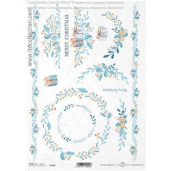 Ριζόχαρτο Christmas flower 21x29εκ. (ITD-R1480) (ΠΑΚ3)
