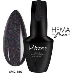 Mixcoco SMC 160 Glitter Ημιμόνιμο Βερνίκι Νυχιών 15ml
